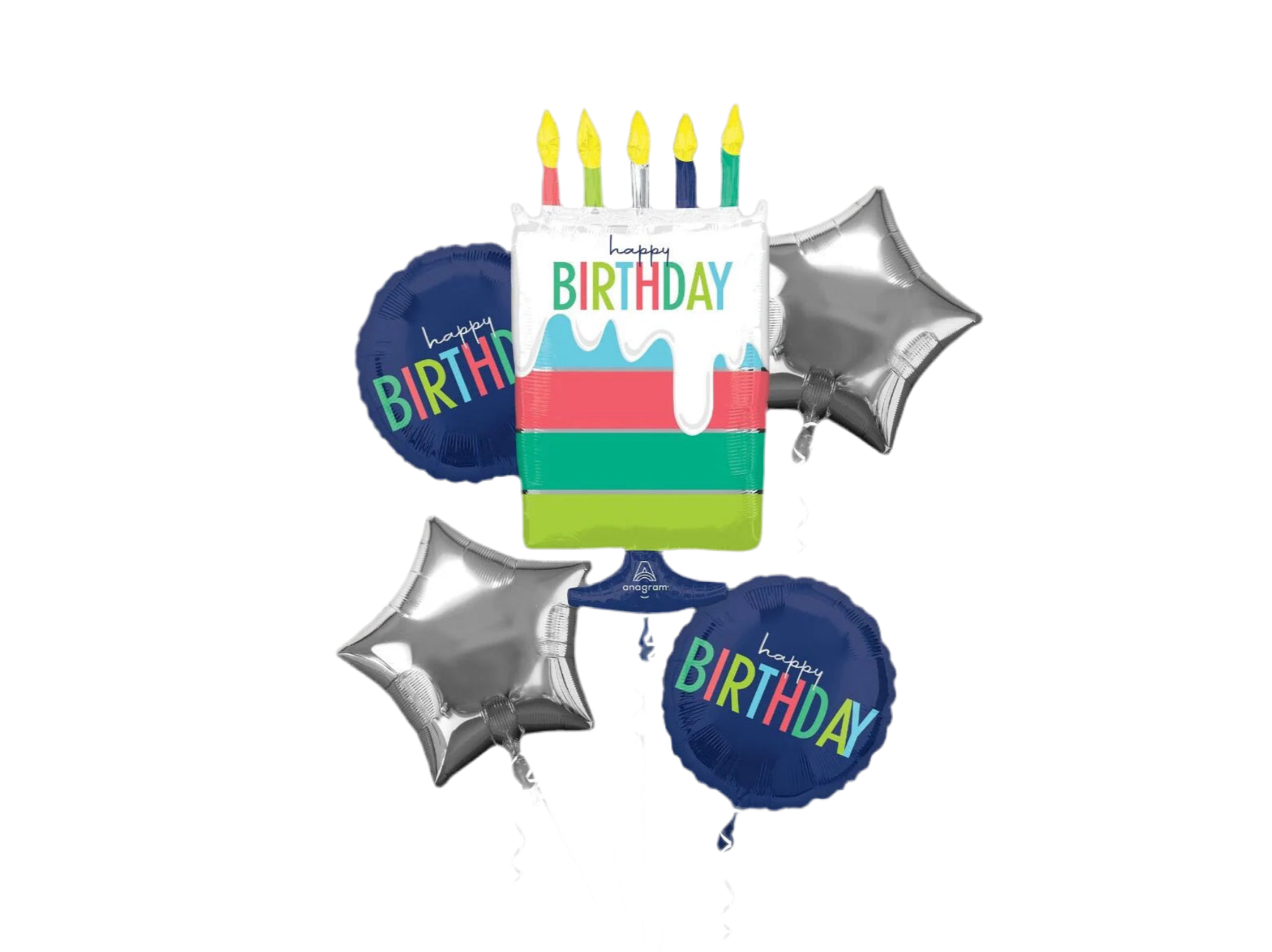 Anagram 5ct Modern Birthday Balloon Bouquet